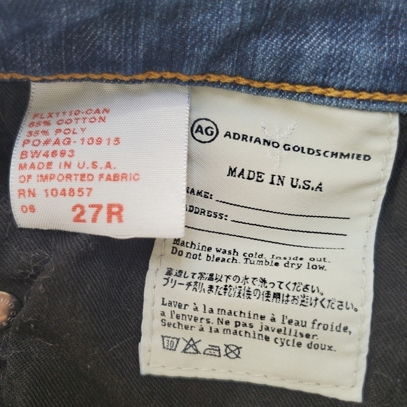 Adriano Goldschmied The Stilt Cigarette Leg Jeans Medium Wash Denim 27 - Picture 11 of 12